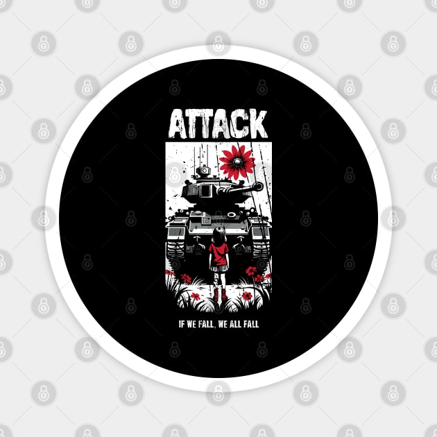 ATTACK Magnet by artslaves